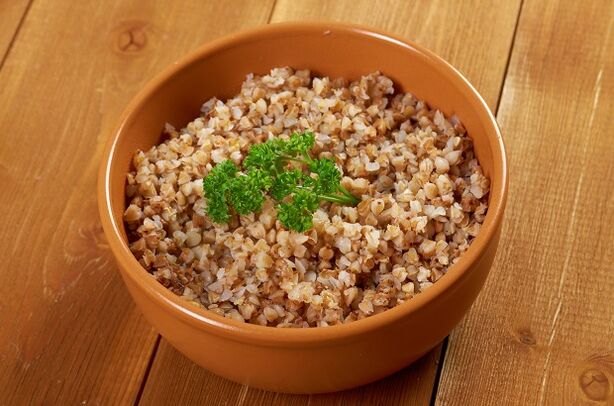 Ideal healthy buckwheat for fasting day