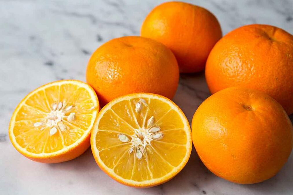 Fat burning citrus fruits are included in the chemical diet menu