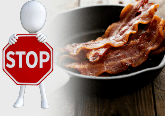 quit bacon to lose weight